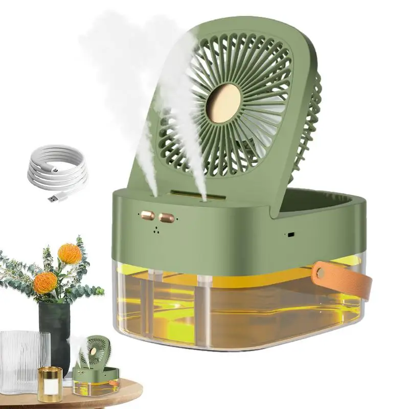 Misting Fan Spraying Water Misting Fan For Table Portable Water Spray Fan For Desktop Moisturizing Outdoors Mister Desk Table