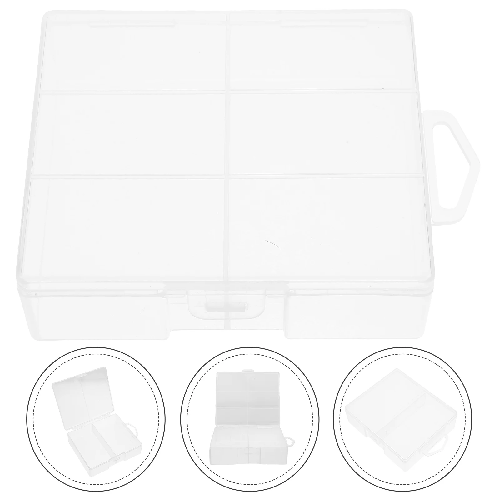 

Lightweight Compact Organizer Storage Box Portable Holder Case For Aa Aaa With Space Saving Design Plastic