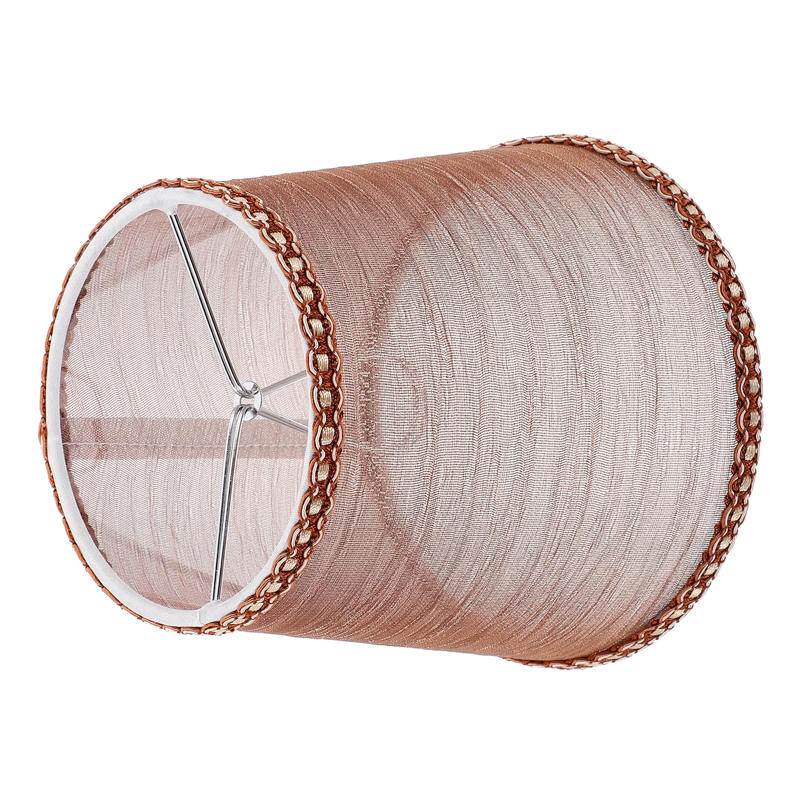 PVC ガーゼランプシェード丈夫な生地ベルカバーテーブルフロアデスクベッドサイドランプ用光を柔らかくするヴィンテージホームデコレーション