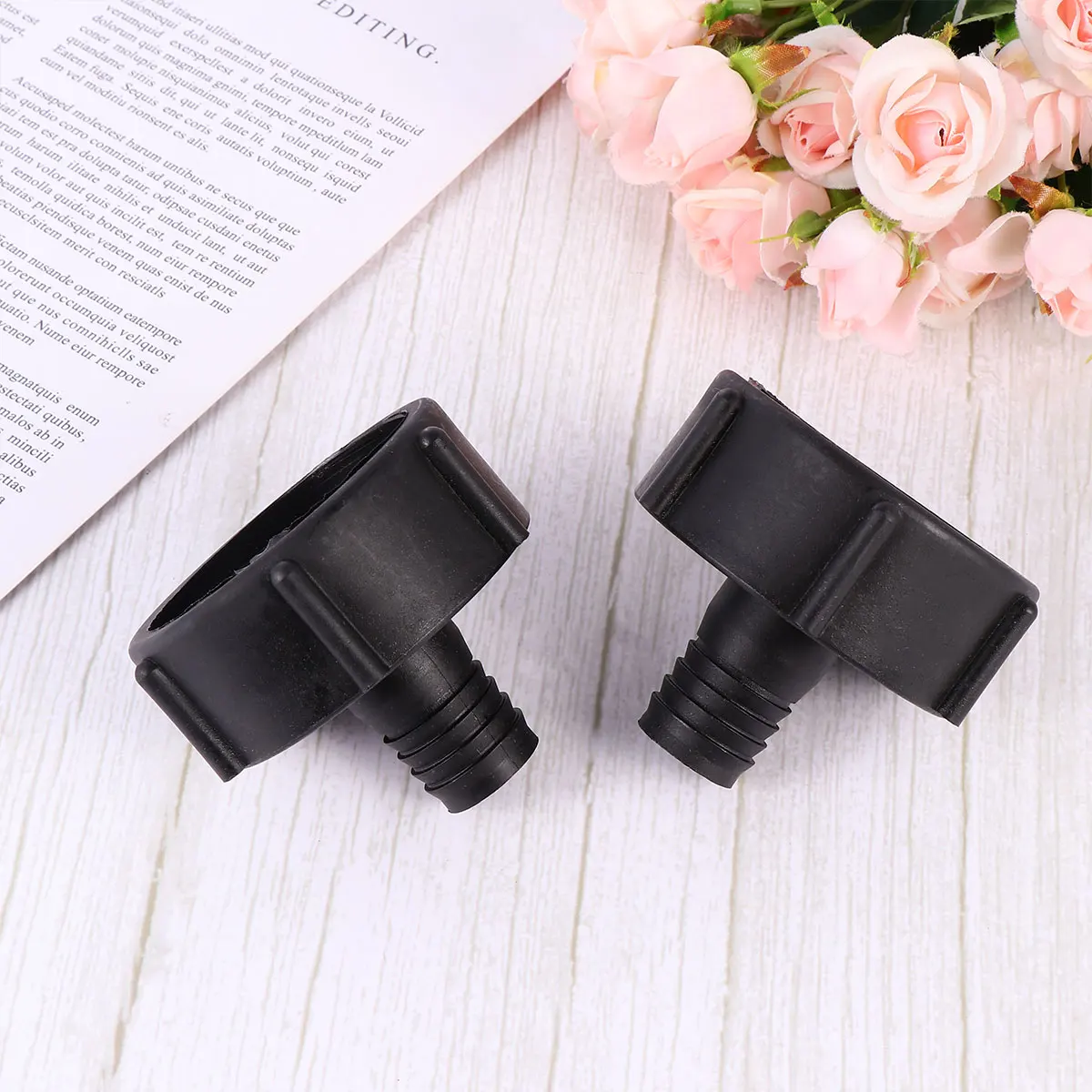 

2pcs Plastic Coarse Thread Ibc Hose Connector 20Mm 3/4 Inch Water Tank Quick Connect Adapter For Ton Barrel Durable Sturdy