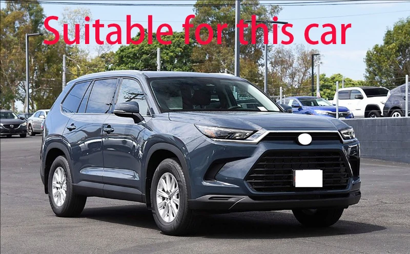 لتويوتا جراند هايلاندر 2024 2025 2026 ABS كروم عاكس خلفي الضباب ضوء غطاء المصباح إطار الحافة التصميم مقبلات