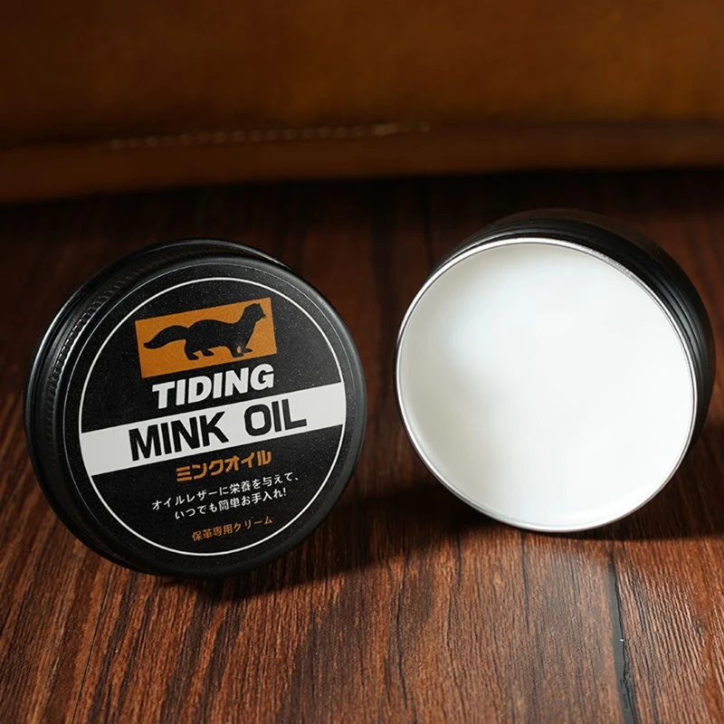 Mink Oil Cream Practical Leather Maintenance Cream Leathercraft Accessories for Shoes Bags Leather Care Repair Wax