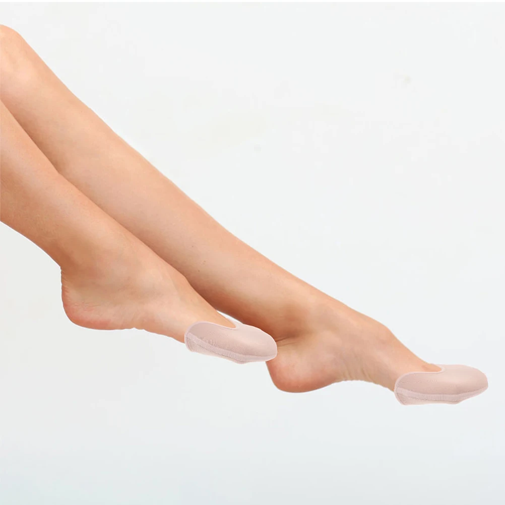 

2 Pairs Toe Pads for Shoes SEBS Foot Care Insoles Anti Slip Breathable Transparent Double Layer Ballet Covers Heels Forefoot