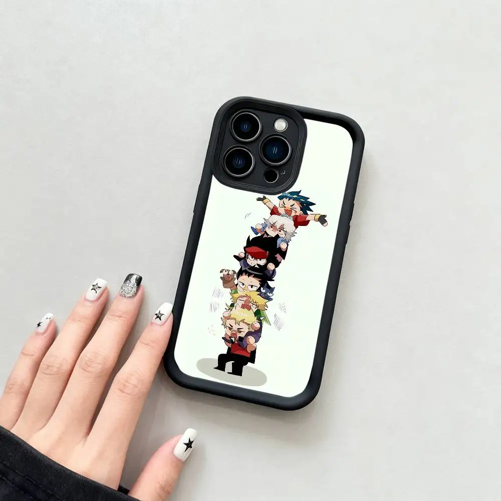 Чехол для телефона с изображением аниме BEYBLADE, черный матовый чехол для IPhone 17 16, 15, 14, 13, 12, 11 Pro Max, чехлы на заднюю крышку Чехол для телефона с изображением аниме BEYBLADE, черный матовый чехол для IPhone 17 16, 15, 14, 13, 12, 11 Pro Max, чехлы на заднюю крышку