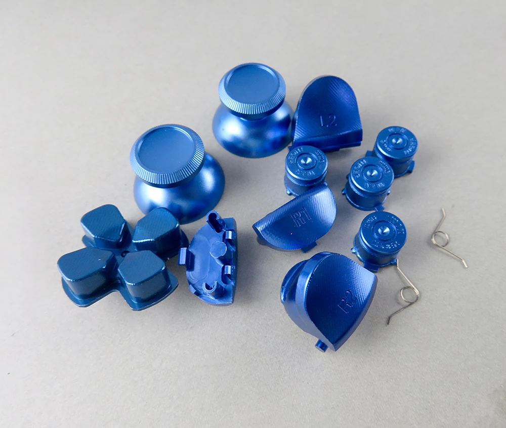 2sets JDS-001 JDS-010 Metall Aluminium L1 R1 L2 R2 Extender Trigger Tasten für PS4 Controller Gamepad Legierung