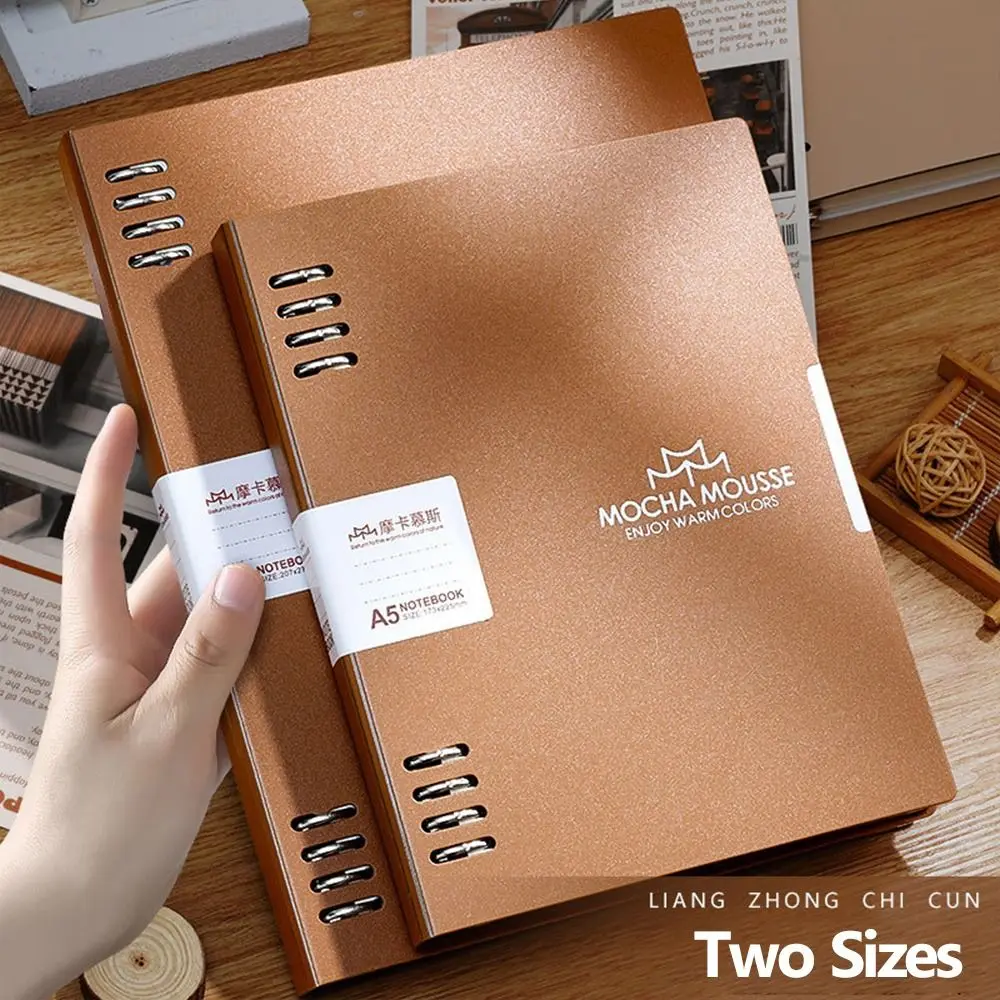 Notebook multiuso A5/B5 a fogli mobili Linea orizzontale staccabile Pagine interne Blocco note Raccoglitore ricaricabile Diario Libro Studenti