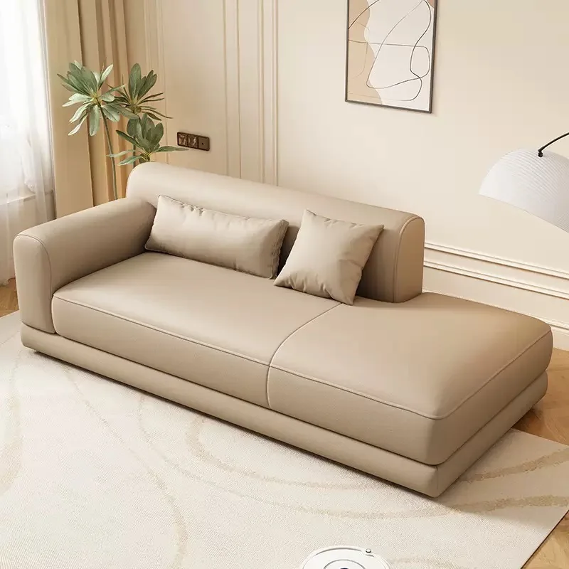 Luxury Personalized Living Room Reclining Sofa Wood with Upholstered Sections and Decorative Legs for Hotels Malls Villas