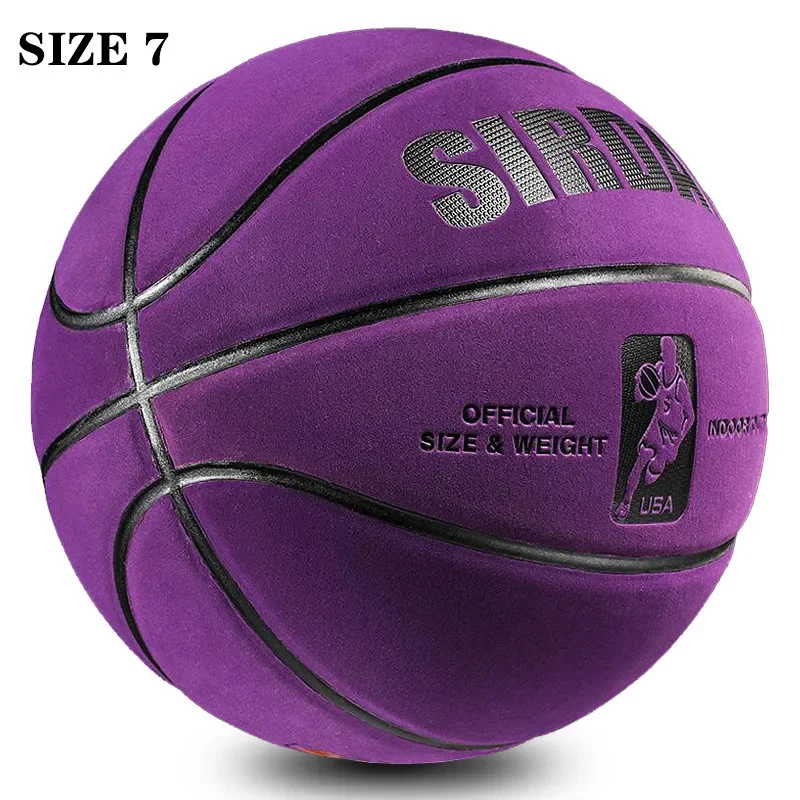 

Basketball Size 7 Soft Ultrafine Fiber Suede Wear-resistant Anti Slip Anti Slip Indoor and Outdoor a birthday present Basketball