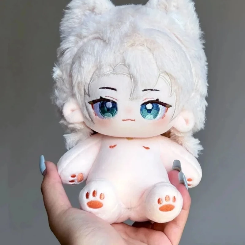 Albedo Game Genshin Impact 20cm Plush Dolls Toy Nude Doll Plushie  Cosplay 6127 Kids Gift