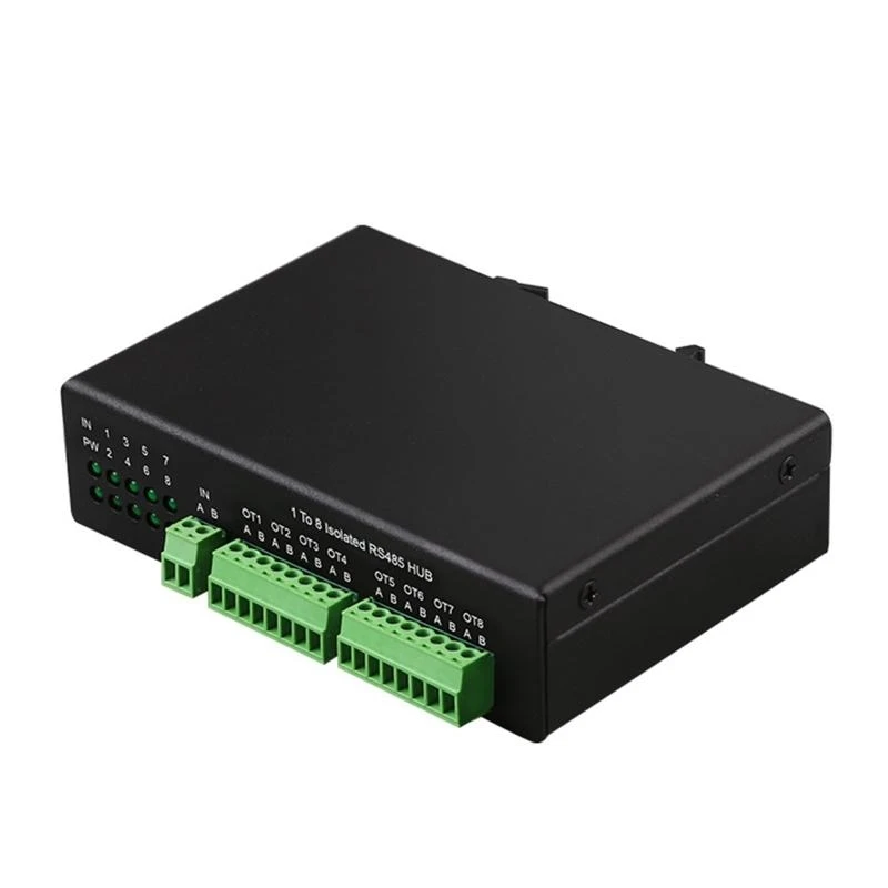 Y2GD RS485 Adapter HUB Industrial Isolated Two-way 8 Ports 128 Devices Each Channel