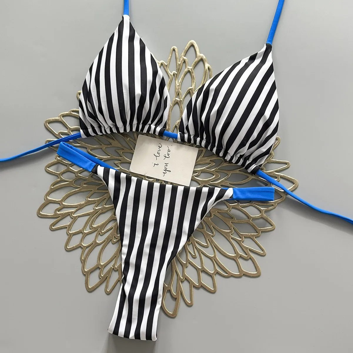

Summer 2026 New Women's Striped Bikini Fashionable Swimwear Two-Piece Swimsuit Sensual and Stylish Poolwear for Ladies