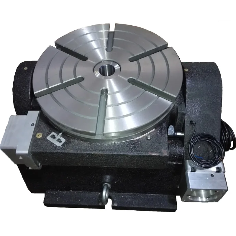 Two-axis tiltable CNC indexing plate Electric rotary table Laser plasma Welding displacement rotary table
