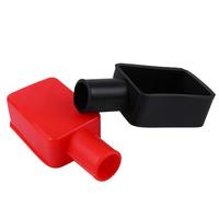 Automobile battery terminal protective cover 2 Pcs Silicone Rubber Universal Negative Positive Terminal Protector for car