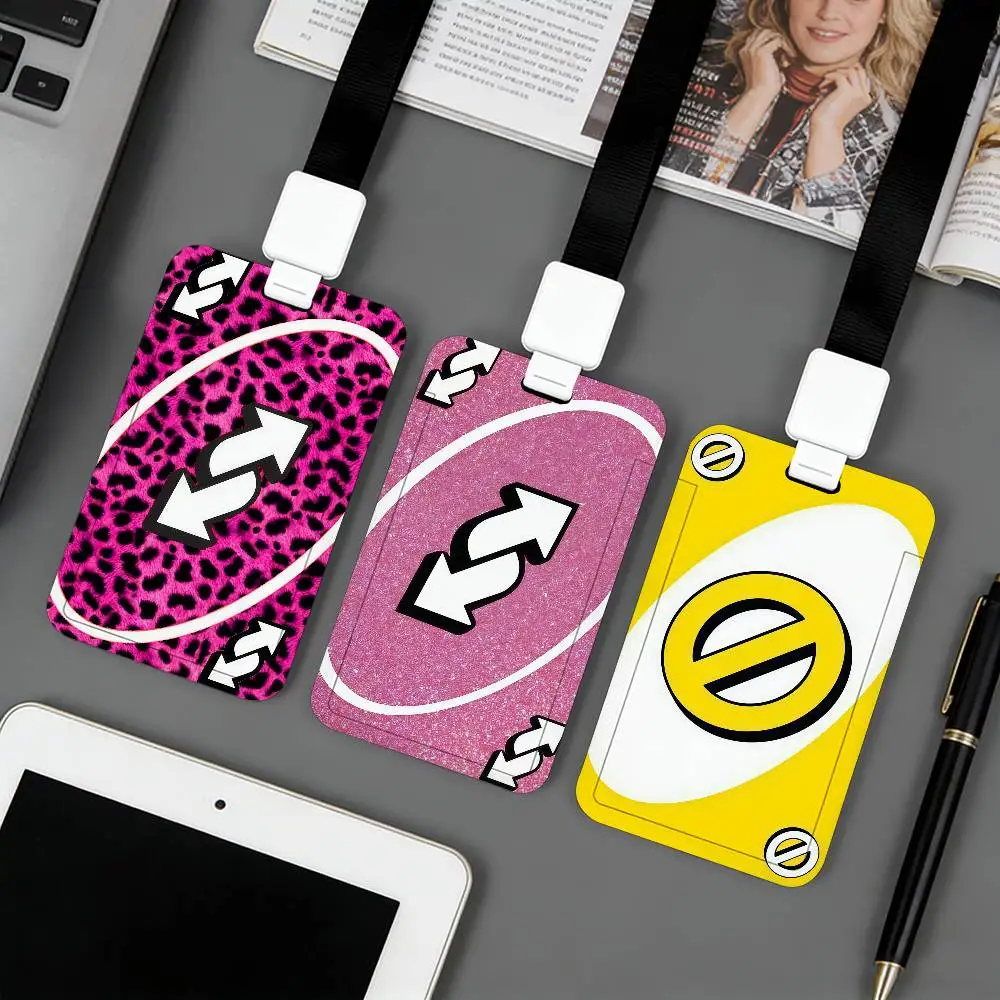 Porte-cartes U-Uno pour badge, étui pour carte d'étudiant, usage quotidien, protection pour les trajets en métro, le travail, le bureau, l'école et le bus scolaire