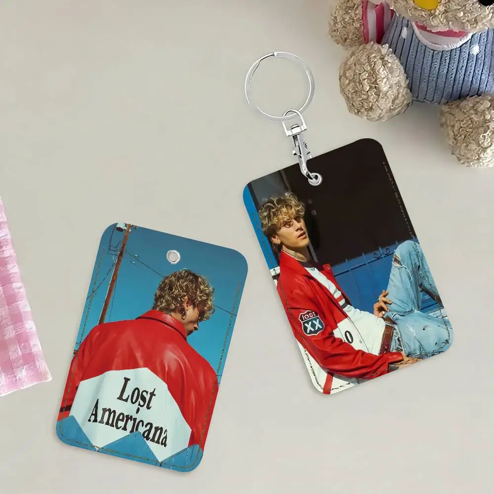 

Singer M-MGK L-Lost americana Card Holder for Home Use Bank Credit Card Protective Sleeve Student ID Key Chain Cover