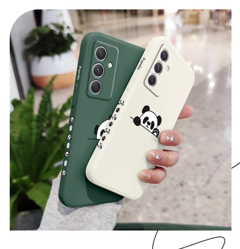 Panda süße Etikettenhülle für Samsung A17 A56 A16 A06 A54 A34 A24 A14 A15 A25 A35 A55 A04E A73 A53 A33 A23 A13 A72 A32 A22 A12 4G5G – Detail 4