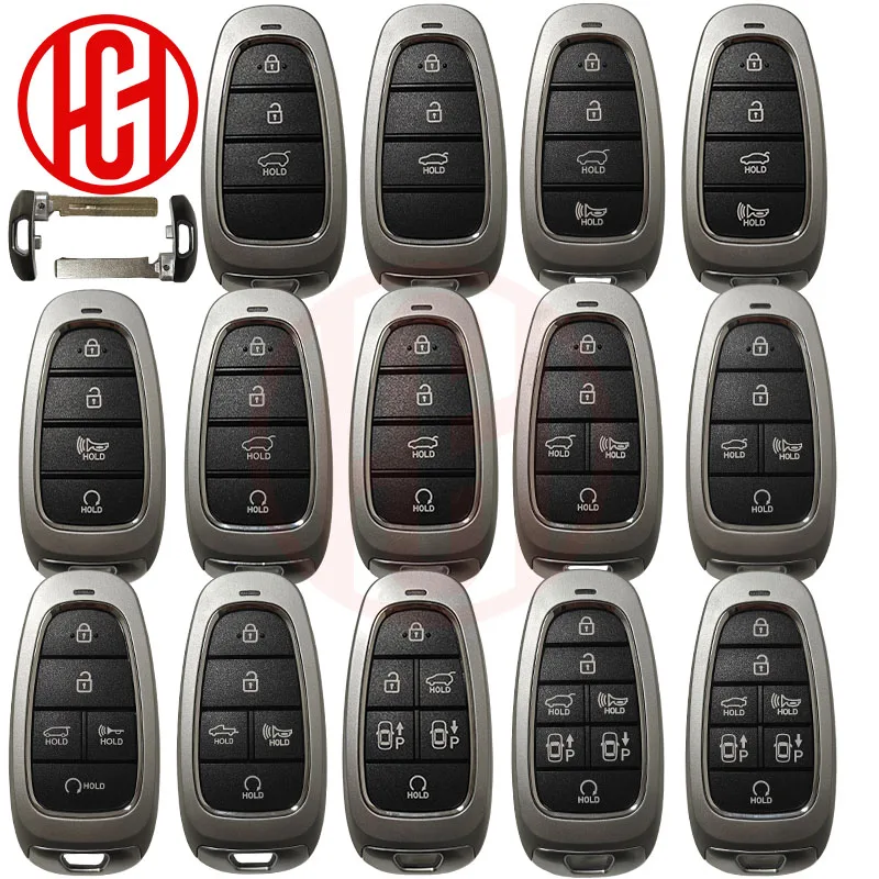 Remote Key Shell Case Fob for Hyundai Sonata Palisade Tucson Santa Fe Nexo Santa Cruz 2019 2020 2021 2022 2023 2024 2025