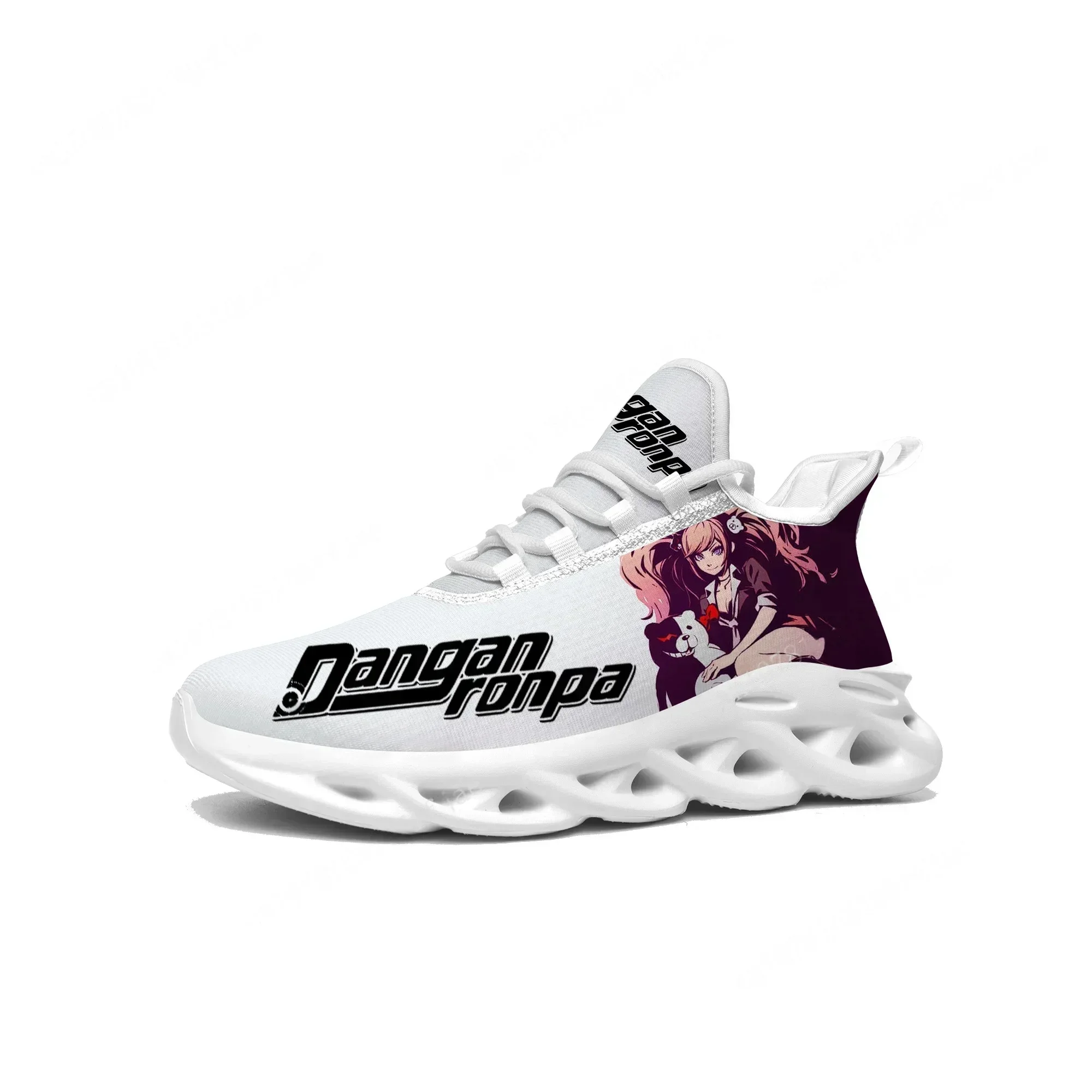 Cartoon Game Danganronpa Junko Enoshima Sneakers Men Women Teenager Sports Running Shoes High Quality Custom Built Lace Up Shoes