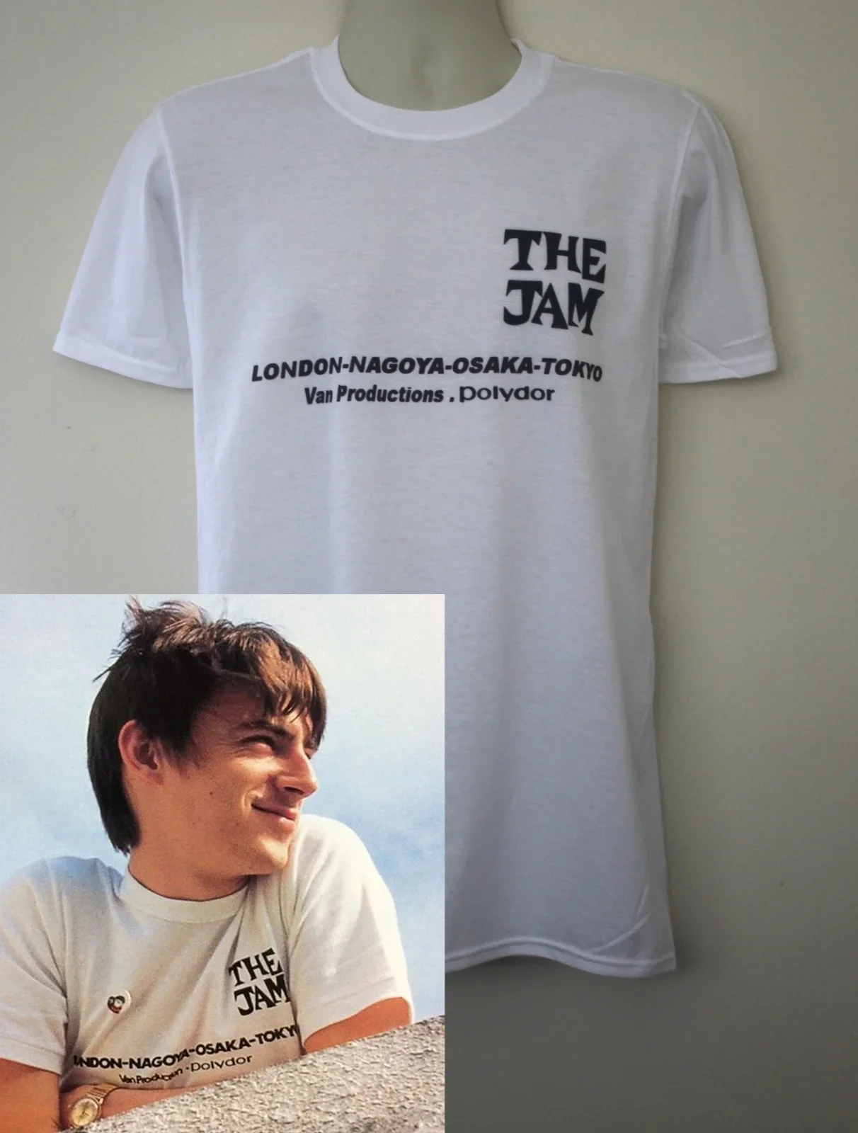 The Jam 1980 Tour T-Shirt Worn By Paul Weller Clash Style Council Band Who