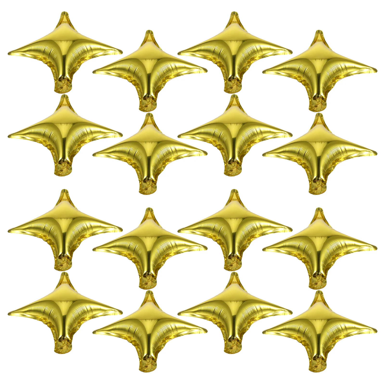 

20Pcs 10Inch Quadruple Star Aluminum Foil Balloons Style Premium Quality Air Tight Strong Material for Party Wedding