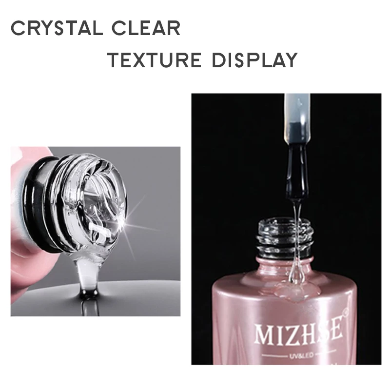 MIZHSE 18ML Top Coat Gel Nagellak Geen Veeg UV Gel Vernis Rubber Top Coat Voor Nagel Bescherming hybride Langdurige Manicure