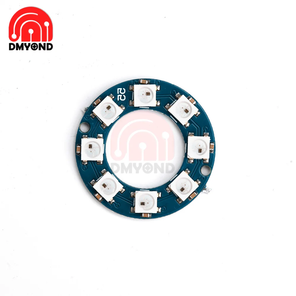1 8 12 16 24 60 Bit ICSI018A WS2812 5050 Rgb Led Light Panel Hoogtepunt Ronde Licht Boord 5V dc 4-7V Voor Arduino Microcontroller