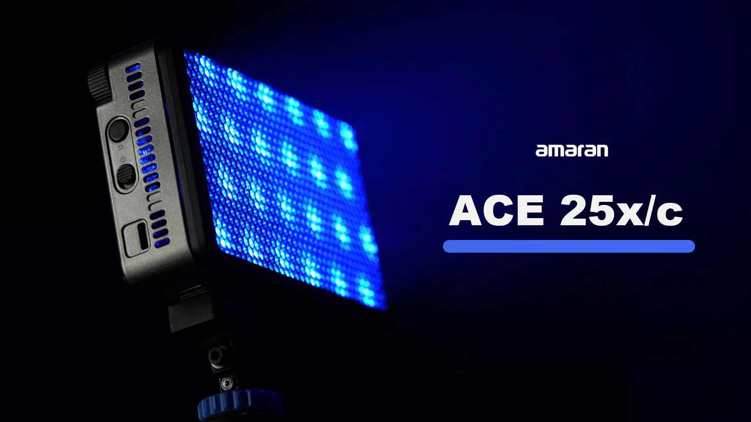 Kit amaran Ace 25c Mini luz LED compacta colorida na câmera 2300K