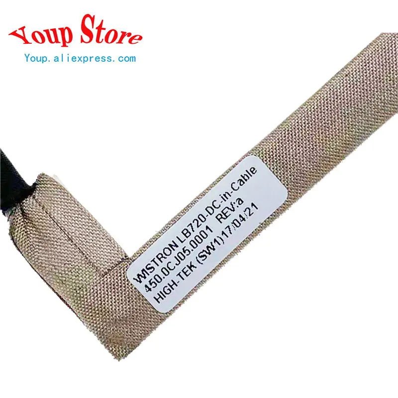New Original For Lenovo Ideapad 720-15 IKB Laptop LB720 DC-IN Power Head Power Jack In Cable Line 5C10P26267 450.0CJ05.0001