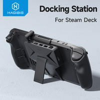 Hagibis 6 in 1 Steam Deck Docking Station Dock Holder Hub OLED USB C to RJ45 4K60HZ HDMI Fast Charging Base Handheld Accessories