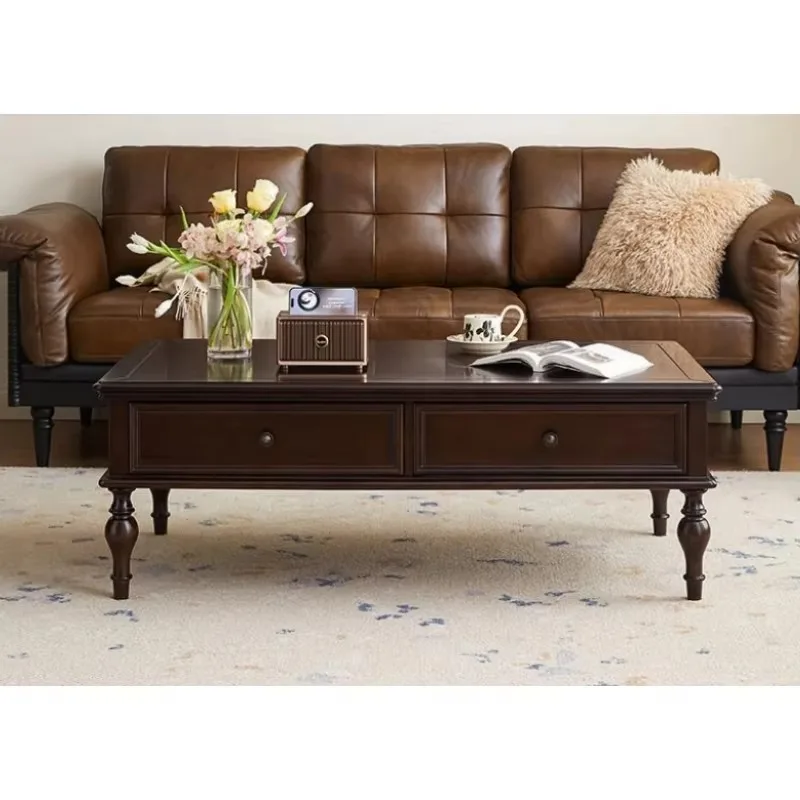 New classic style solid wood coffee table, computer table