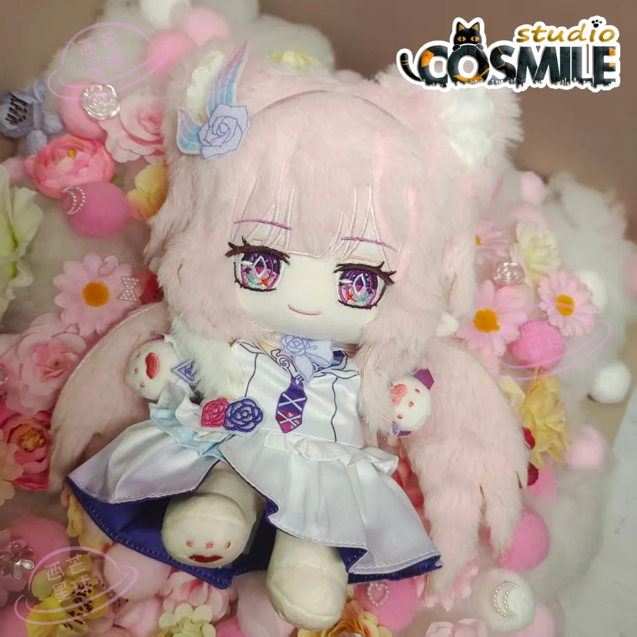 

Плюшевая игрушка-кукла Cyrene (Кирени) из Honkai: Star Rail, 20 см, с одеждой, XQ March