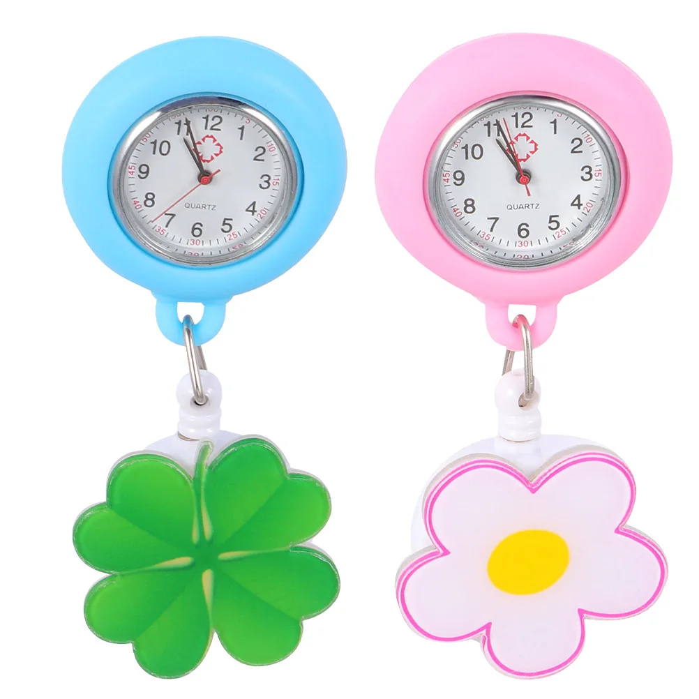 

2pcs Nurse Fob Retractable Clip-On Nursing Pocket For Women Stretching Nurse Telescopic Nurses Watch Convenient Nurses Watch