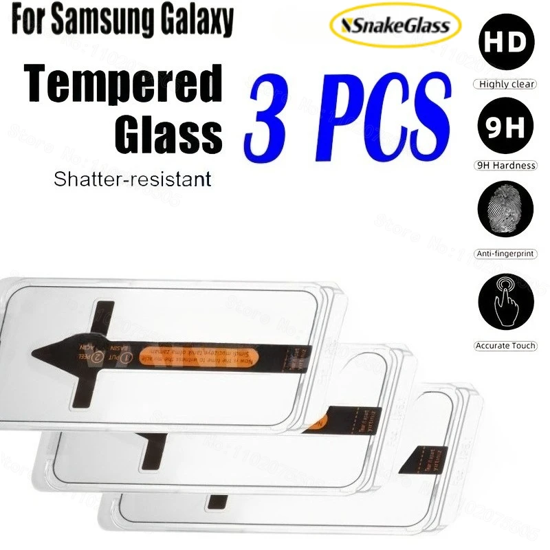 3pcs Tempered Glass Screen Protectors for Samsung for Galaxy