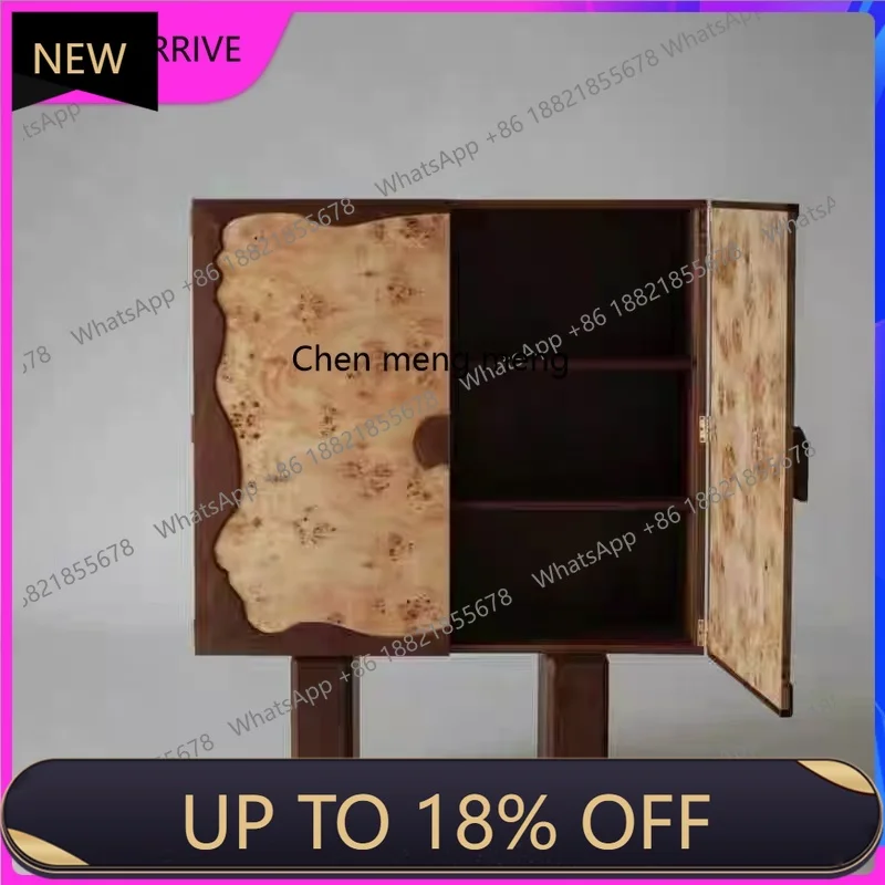 

M78 Solid wood dining side cabinet, creative home retro, porch, foyer locker