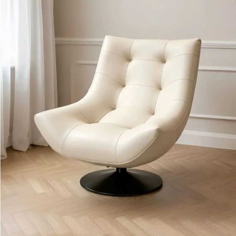Italian light luxury sofa chair designer creative villa model room balcony living room 360 degree rotating lazy sofa