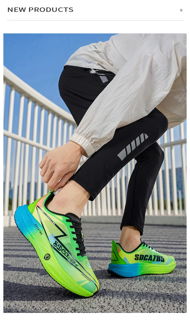 Herren Marathon-Laufschuhe Sport Carbon-Platte Atmungsaktiv Leicht Bequem Damen Athletische Freizeitschuhe Outdoor Air – Detail 29