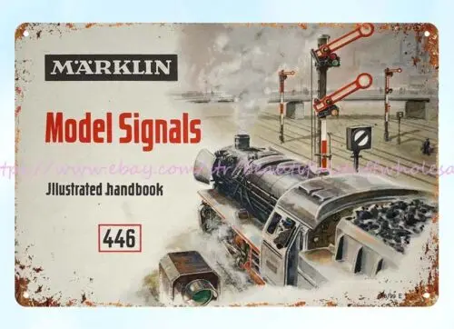 1955 Marklin Ho Escala Modelo Tren Señal metal estaño placas de metal en línea