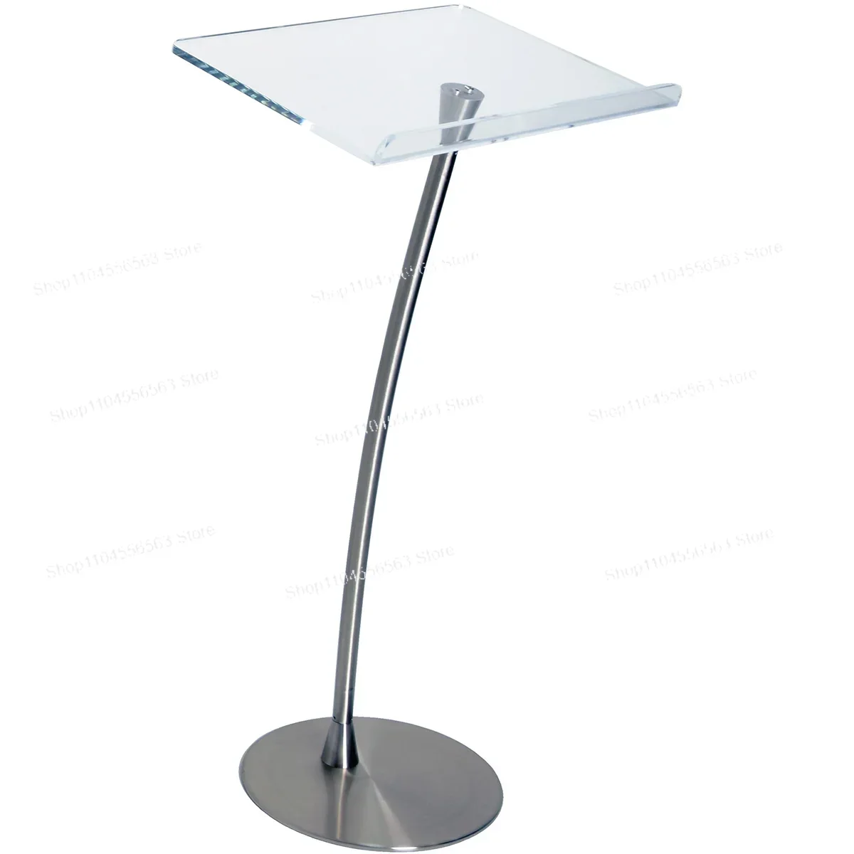 

"Acrylic Podium Display Platform - Clear Hosting Stand for Awards & Products"