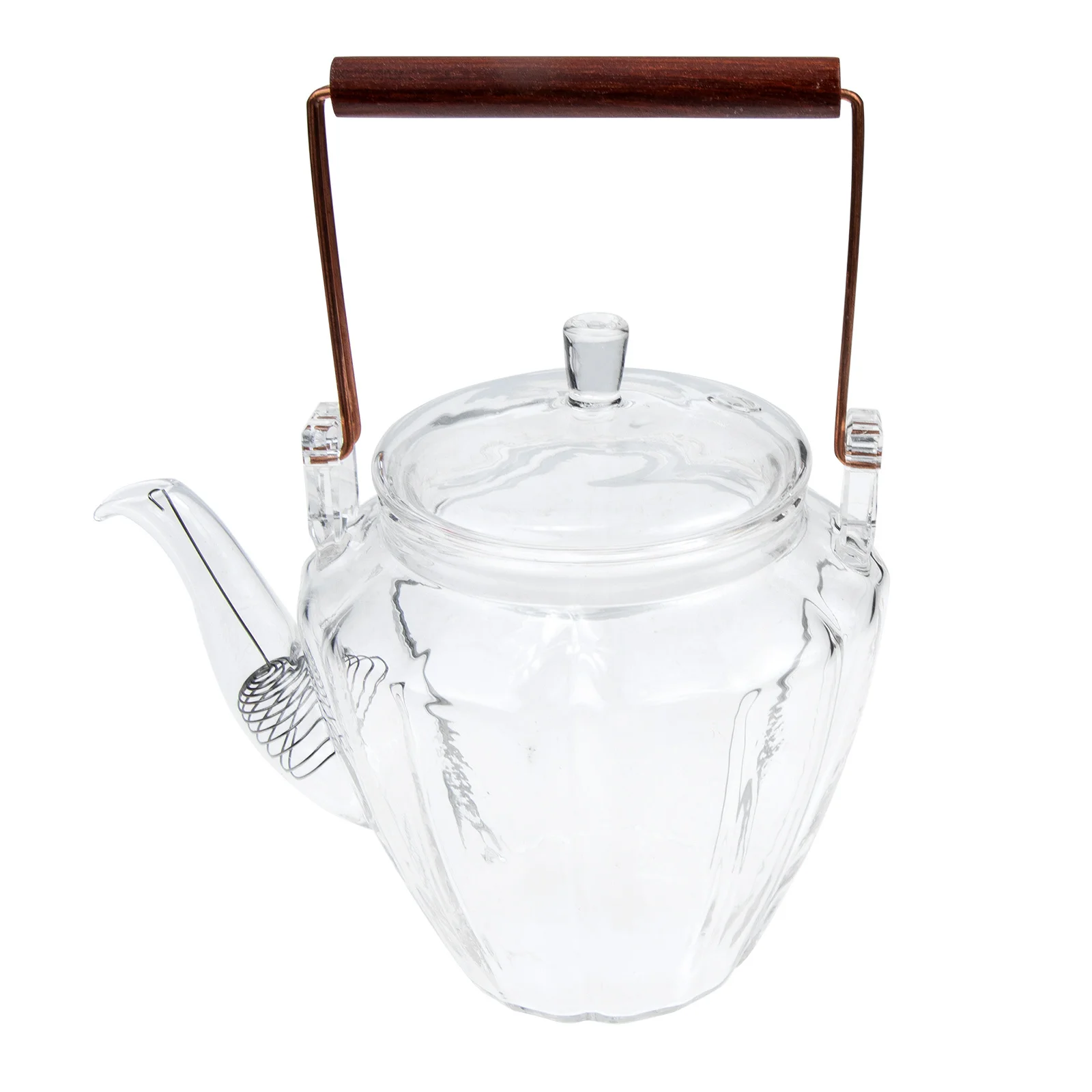 

Diamond Pattern Glass Teapot Chinese Style Delicate Tea Kettle Professional Water Pot Easy Clean Multi- Hotel