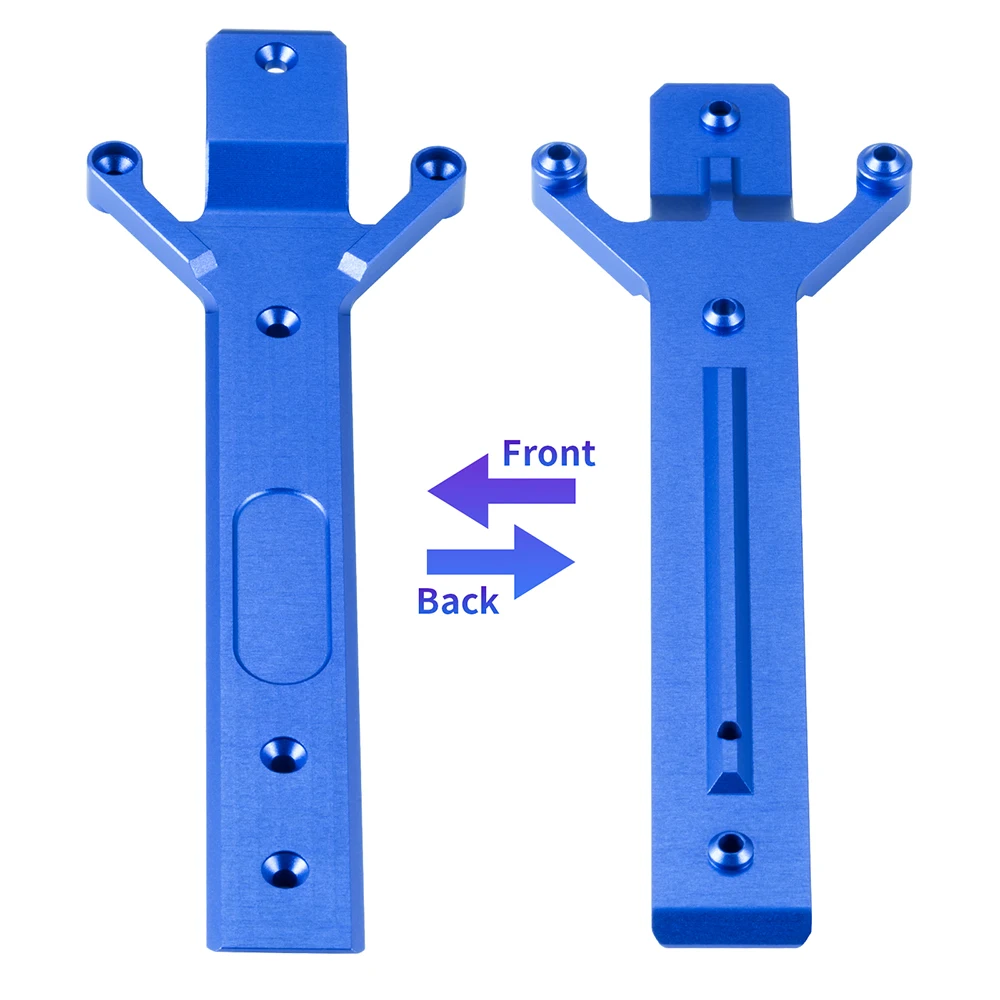 لوحة حماية هيكل من سبائك الألومنيوم من YEAHRUN لأجزاء ترقية السيارة Traxxas 1/16 Mini Maxx 2S RC