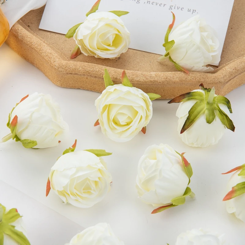 Künstliche Blumen Günstige Scrapbooking Heimdekoration Seiden-DIY-Geschenke Süßigkeitenbox Kuchen Hochzeit Outdoor Kunstrosen Valentinstagskranz – Detail 11