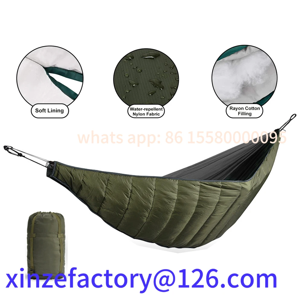 

Customizable Portable Multifunctional Winter Windproof Warm Sleeping Bag Outdoor Camping Hammocks Swing Cotton