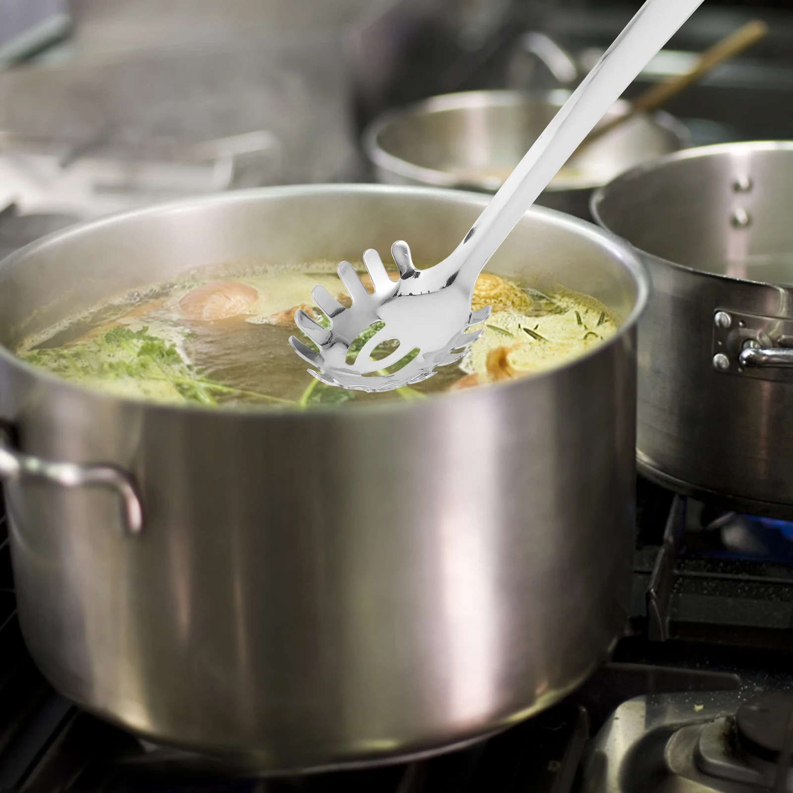 

Spaghetti Spoon Stainless Steel Noodle Colander Kitchen Pasta Server Slotted Ladle For Noodles Soup Strainer Tool