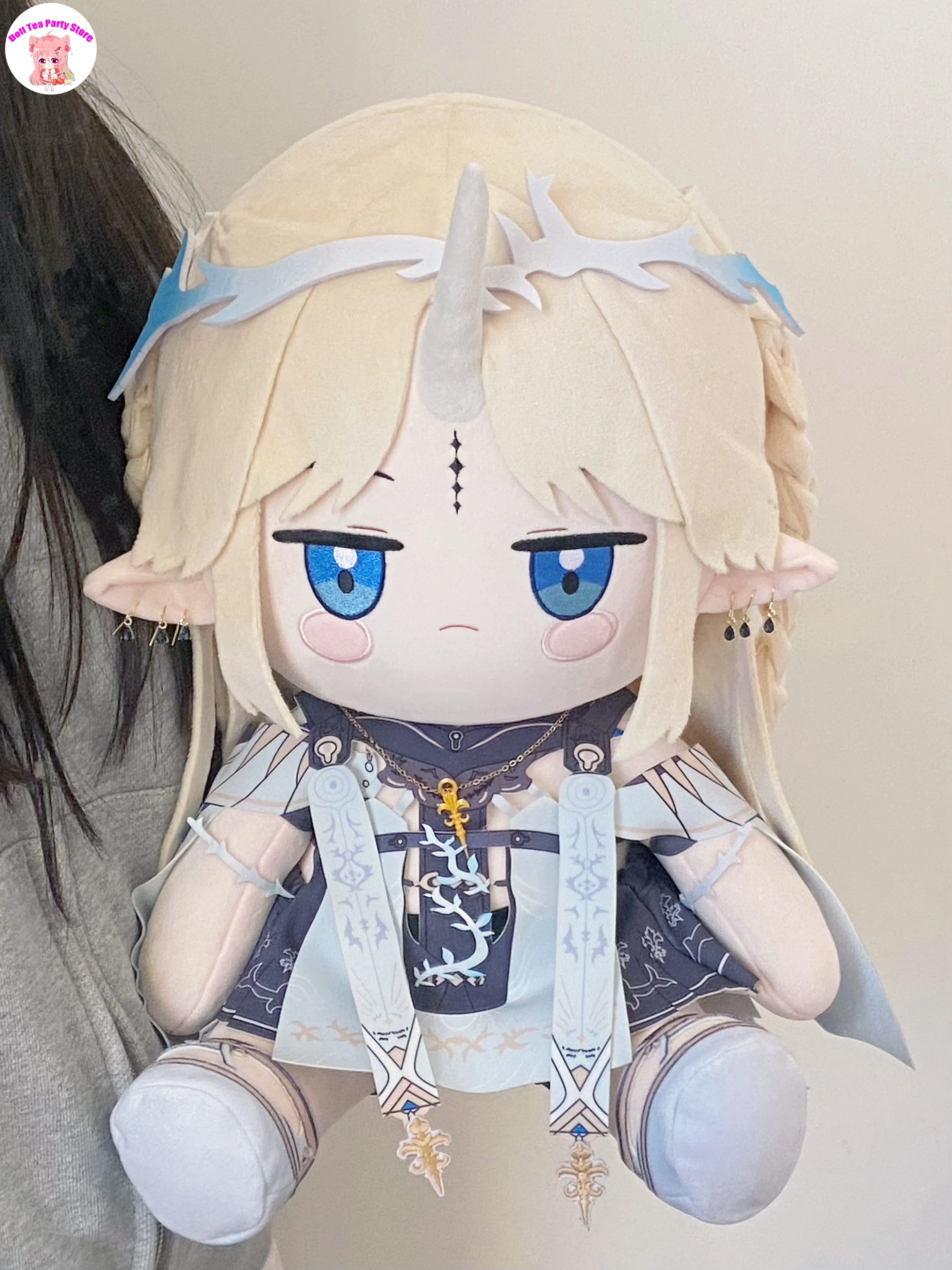 

GameCartethyia Wuthering Waves Soft Plush Doll Body Dress Up Outfit Kawaii Gift 40CM Sitting Posture Figures Stuffed Toys Pillow