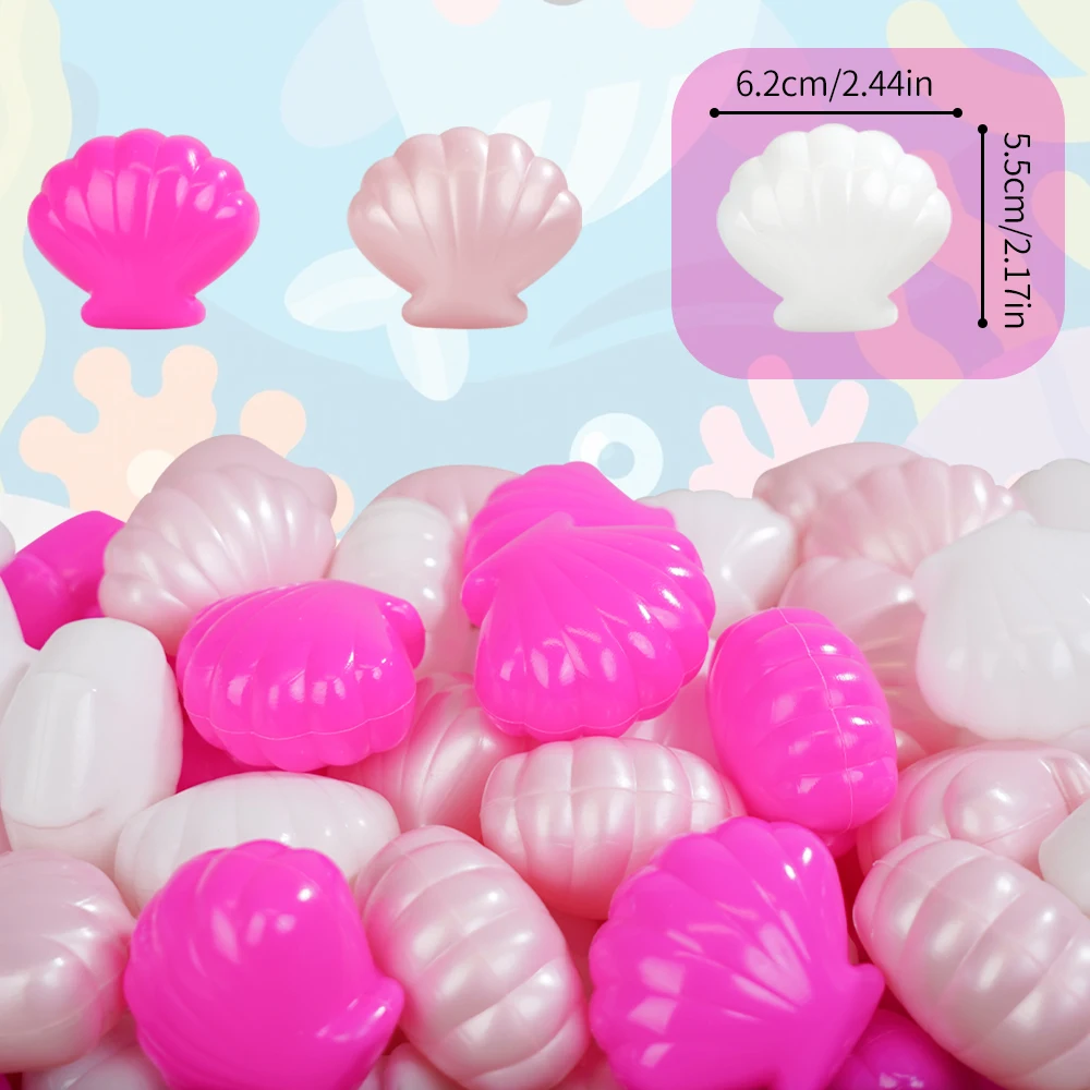 Ball Pit Ball 5.5CM 100 pezzi serie rosa palline di plastica per bambini oceano per tende da gioco per bambini all'aperto giocattoli da spiaggia