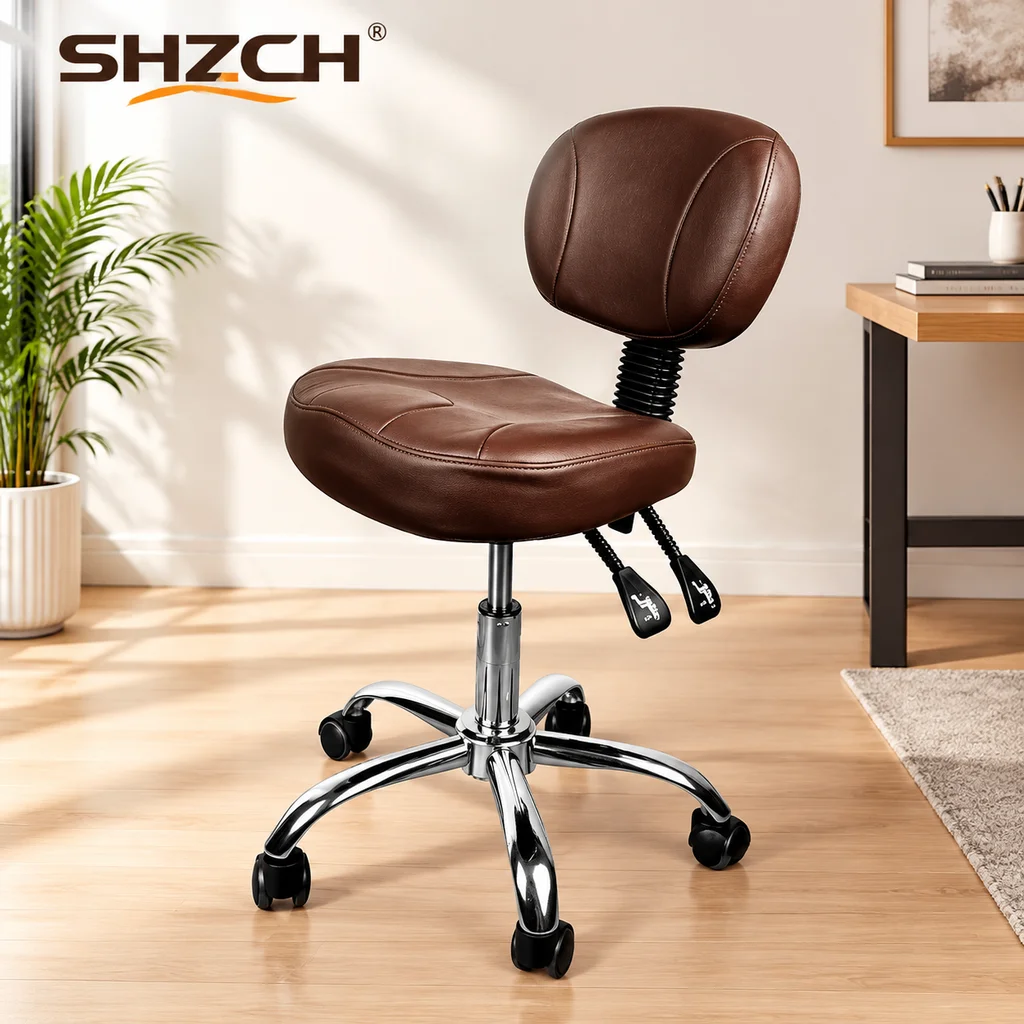 Ergonomic Footrest Adjustable - ‌ เก้าอี้ทำฟันตามหลักสรีรศาสตร์ พร้อมที่พักเท้า – เก้าอี้สำหรับพยาบาลปรับระดับได้, เก้าอี้สำหรับร้านเสริมสวยหุ้มหนัง