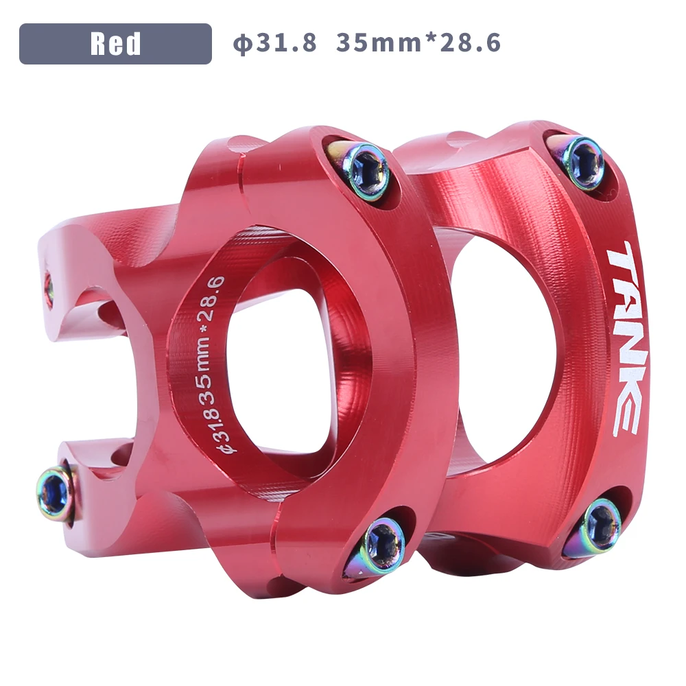 TANKE-MTB Ultraleichter Vorbau, 35 mm Lenker, CNC, 0-Grad-Rise, Fahrradständer, FR AM Enduro, 31,8 mm, 28,6 mm Gabelschaft, Mountainbike-Teile