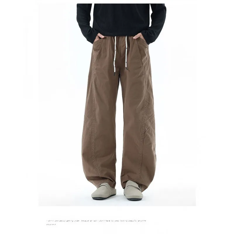 

Мужские модные рабочие брюки - дышащие повседневные брюки из смесового хлопка, минималистичный стиль, подходят для бега и ежедневных поездок на работу