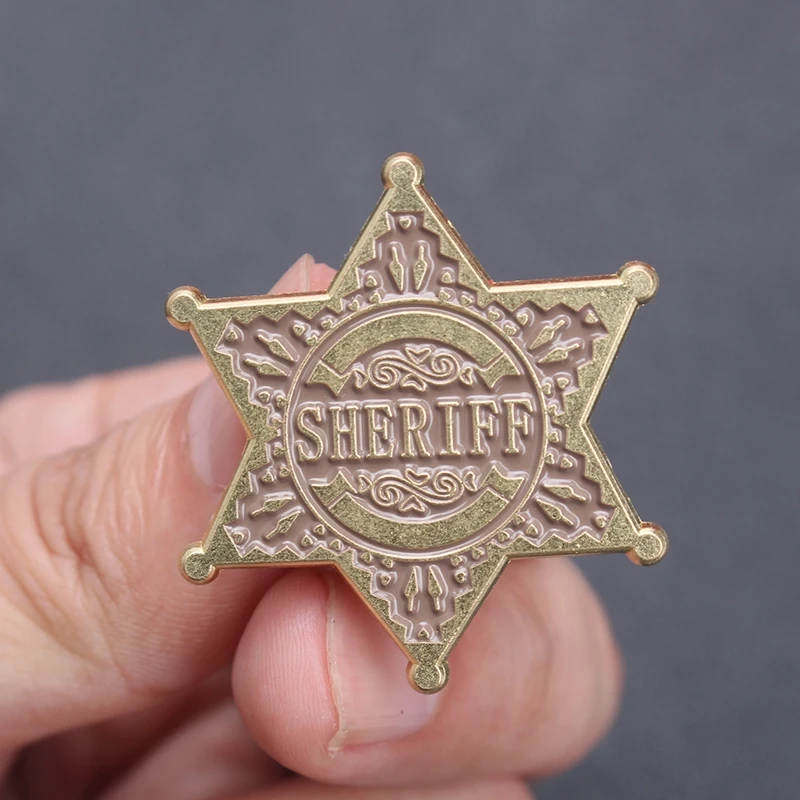 شريف سداسية ستار بروش سداسية نجمة الأمن شريف شارة