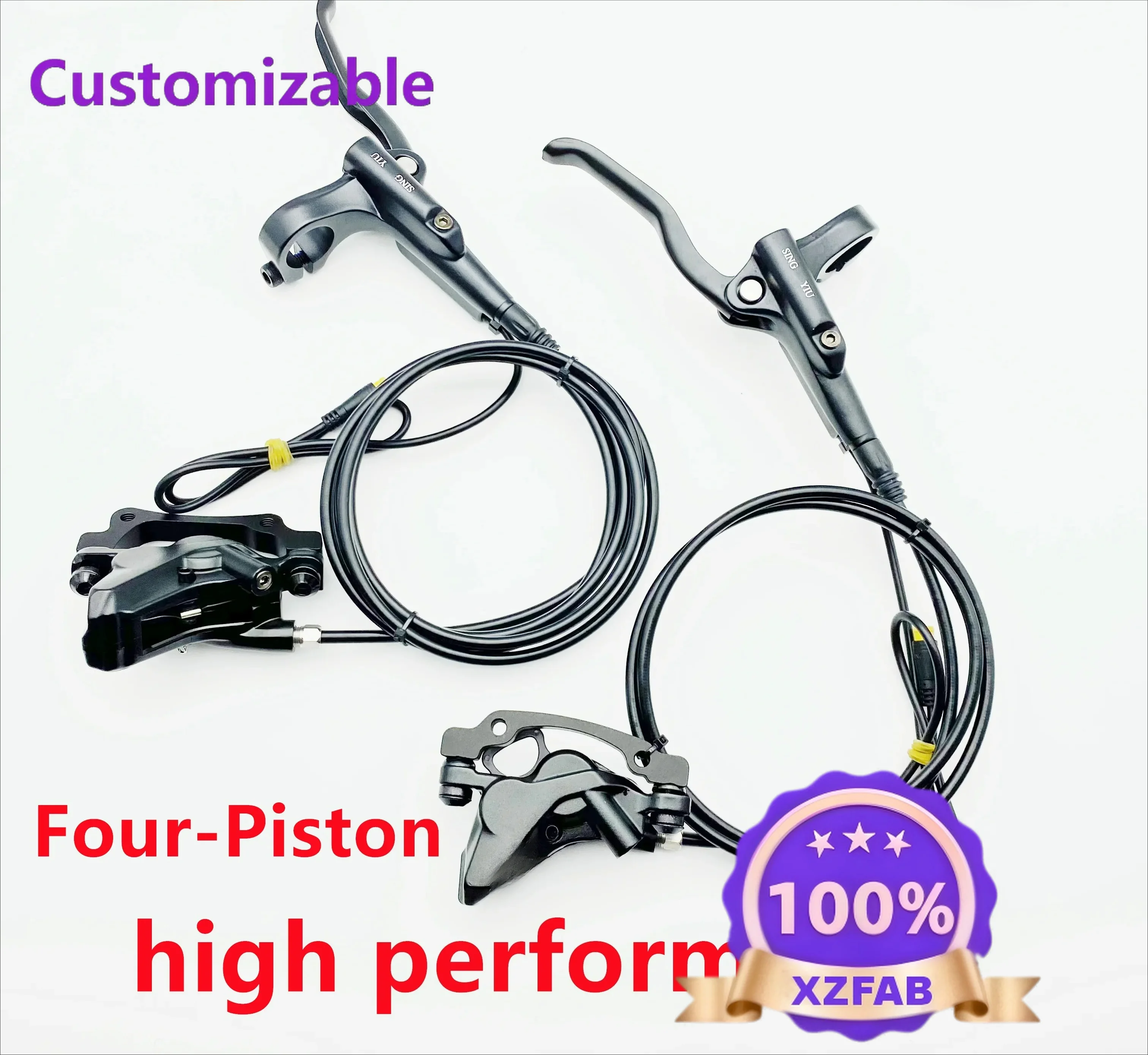 Factory Direct 2026 High Quality Electric Bicycle Four-piston Power-off Oil Brake Motor Special For BBS0102/M400/M500/M600/M620/